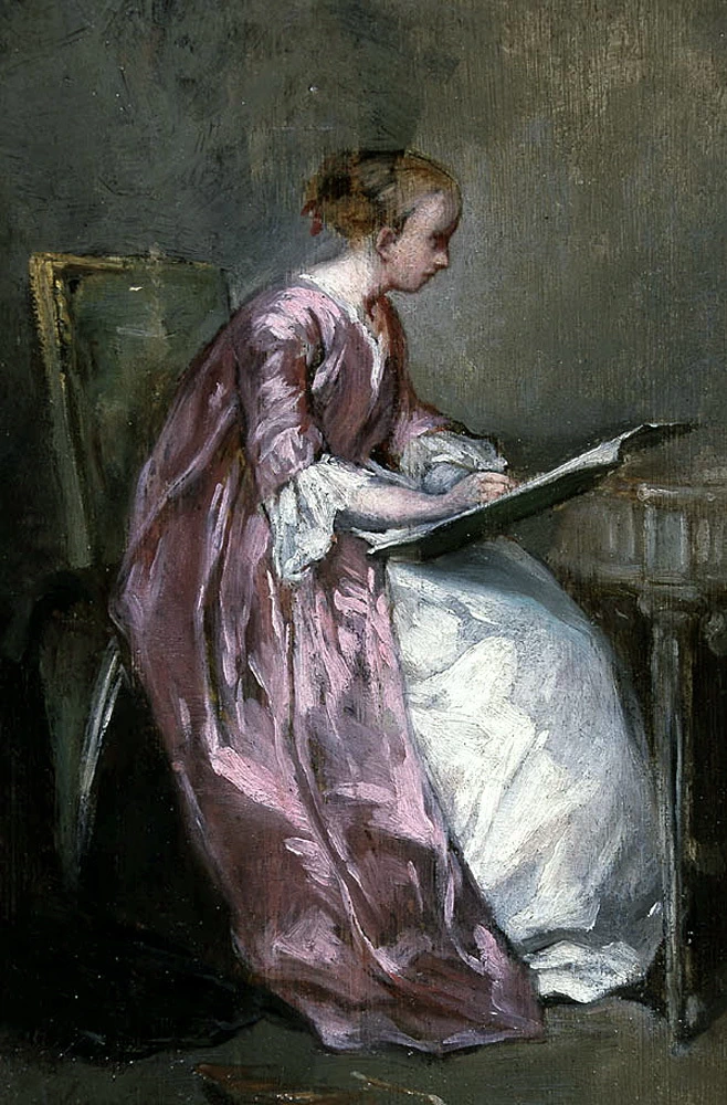 Giovane donna che disegna - The Bowes Museum, Barnard Castle, County Durham